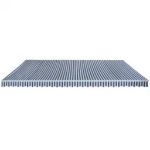 Tenda da Sole Pieghevole Manuale 600 cm Blu/Bianca
