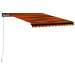 Tenda da Sole Retrattile Manuale 350x250 cm Arancione e Marrone