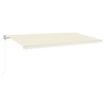 Tenda da Sole Retrattile Automatica 600x350 cm Crema