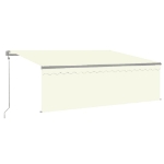 Tenda Retrattile Automatica con Parasole 4,5x3 m Crema