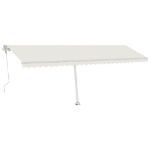 Tenda Automatica con Sensore Vento e LED 600x300 cm Crema
