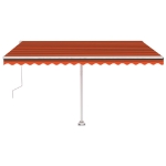 Tenda da Sole Autoportante Automatica 450x350cm Arancio Marrone