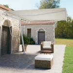 Tenda da Sole Automatica Autoportante 400x350 cm Crema