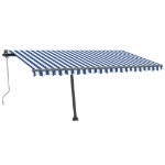 Tenda Retrattile Automatica con Palo 400x350 cm Arancio Marrone
