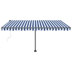 Tenda Retrattile Automatica con Palo 400x350 cm Arancio Marrone