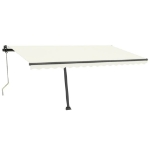 Tenda Automatica con Sensore Vento e LED 400x350 cm Crema