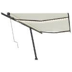Tenda Automatica con Sensore Vento e LED 500x350 cm Crema