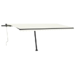 Tenda Automatica con Sensore Vento e LED 500x350 cm Crema