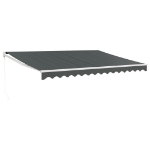 Tenda da Sole Retrattile Antracite 4,5x3 m Tessuto e Alluminio