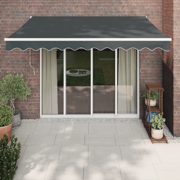 Tenda Sole Automatica Retrattile Antracite 3,5x2,5 m