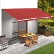 Tenda da Sole in Tela Arancione e Marrone 600x300 cm