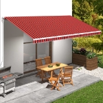 Tenda da Sole in Tela Arancione e Marrone 600x300 cm