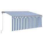 Tenda Automatica LED Sensore Vento 3,5x2,5m Arancione Marrone