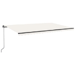 Tenda da Sole Retrattile Manuale 500x300 cm Crema