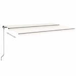 Tenda da Sole Retrattile Manuale 500x300 cm Crema