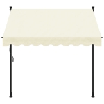 Tenda da Sole Retrattile Crema 200x150 cm in Tessuto e Acciaio