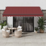 Tenda da Sole Retrattile Automatica Bordò 400x350 cm