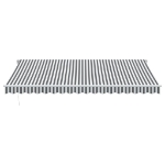 Tenda da Sole Retrattile Manuale Antracite e Bianco 450x300 cm