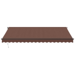 Tenda da Sole Retrattile Automatica Marrone 450x350 cm