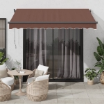 Tenda da Sole Retrattile Automatica Marrone 350x250 cm