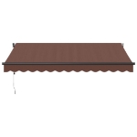 Tenda da Sole Retrattile Automatica Marrone 350x250 cm
