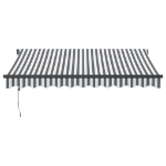 Tenda Sole Retrattile Automatica Antracite e Bianco 300x250 cm