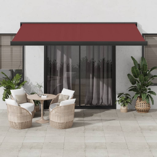 Tenda da Sole Retrattile Automatica Bordò 450x300 cm