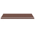 Tenda da Sole Retrattile Manuale Marrone 600x350 cm