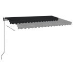Tenda da Sole Retrattile Manuale LED 450x350 cm Antracite