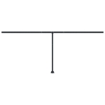 Set Pali per Tenda da Sole Antracite 600x245 cm Ferro