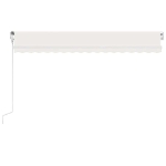 Tenda Automatica con Sensore Vento e LED 400x300 cm Crema