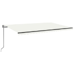 Tenda da Sole Retrattile Automatica 500x350 cm Crema