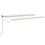 Tenda da Sole Retrattile Automatica 500x350 cm Crema