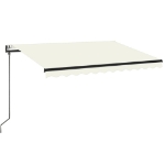 Tenda da Sole Retrattile Automatica 350x250 cm Crema