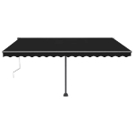 Tenda Automatica con Sensore Vento e LED 450x300 cm Antracite