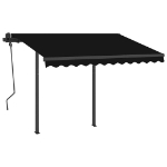 Tenda Automatica Sensore Vento e LED 3,5x2,5 cm Antracite