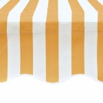 Tenda Parasole Tela Giallo e Bianco 4x3m (Telaio non Incluso)