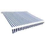 Tendone Parasole in Tela Blu e Bianco 450x300 cm