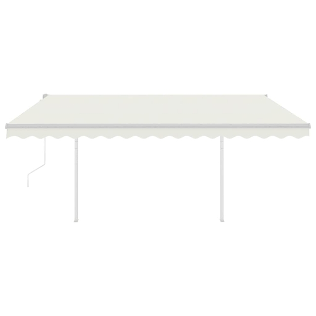 Tenda Automatica con Sensore Vento e LED 4x3 m Crema