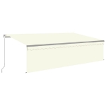 Tenda Sole Retrattile Manuale con Parasole 5x3 m Crema