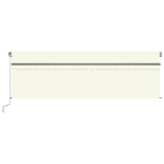 Tenda Sole Retrattile Manuale con Parasole 5x3 m Crema