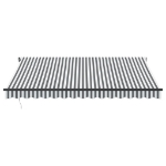 Tenda Sole Retrattile Automatica 400x350 cm Antracite e Bianco