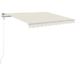 Tenda Automatica con Sensore Vento e LED 300x250 cm Crema