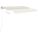 Tenda Automatica con Sensore Vento e LED 300x250 cm Crema