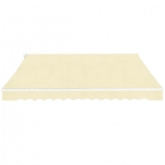 Tenda da Sole Pieghevole Manuale 600 cm Crema
