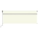 Tenda Automatica con Parasole Sensore Vento e LED 4,5x3 m Crema