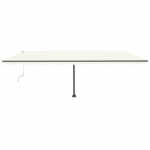 Tenda Automatica con Sensore Vento e LED 600x300 cm Crema