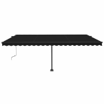 Tenda Automatica con Sensore Vento e LED 500x300 cm Antracite