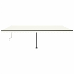 Tenda Automatica con Sensore Vento e LED 600x350 cm Crema