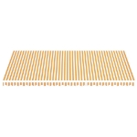Tessuto di Ricambio per Tenda da Sole Giallo e Bianco 6x3,5 m